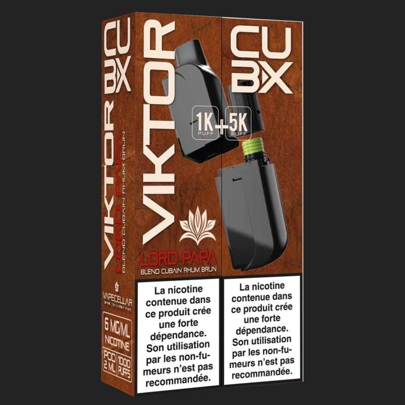 Cartouche pr-remplie CUBX VAPE CELLAR | L'atelier du vapothicaire